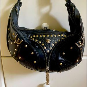 Vintage Versace biker bag.